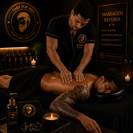 Profissional realizando massagem terapêutica nas costas